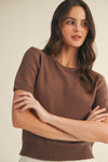 Kate Crewneck Sweater in Brown