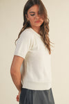 Kate Crewneck Sweater in Ivory