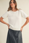 Kate Crewneck Sweater in Ivory