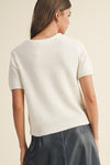 Kate Crewneck Sweater in Ivory