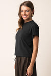 Maia Vintage Tee in Black