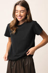 Maia Vintage Tee in Black
