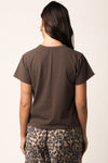 Maia Vintage Tee in Brown
