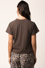 Maia Vintage Tee in Brown