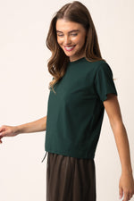 Maia Vintage Tee in Dark Green