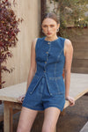 Mara Denim Short in Dark Wash