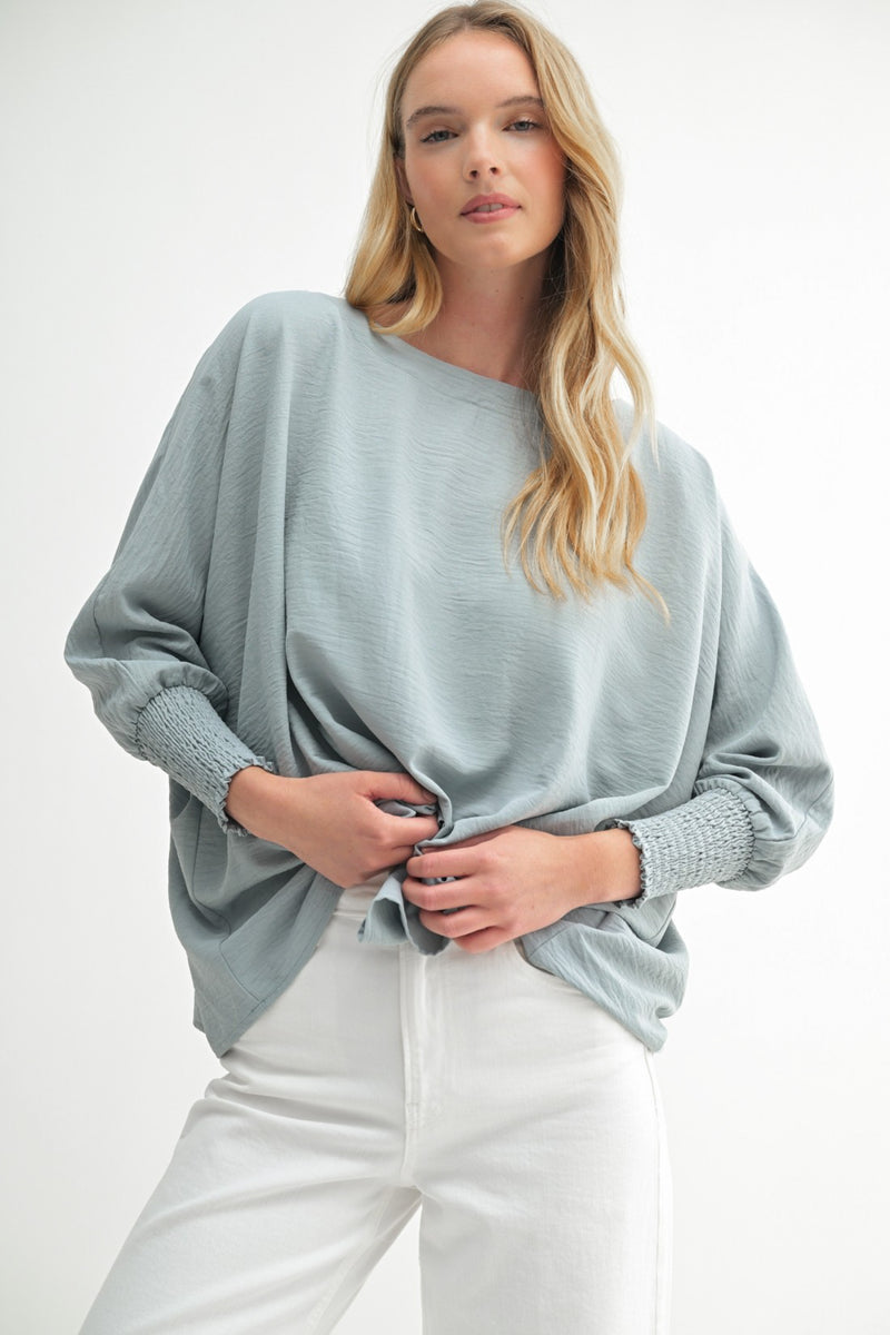 Monroe Top in Light Blue