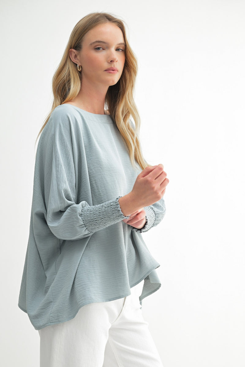 Monroe Top in Light Blue