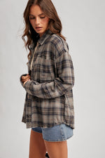 Montana Plaid Shirt in Navy