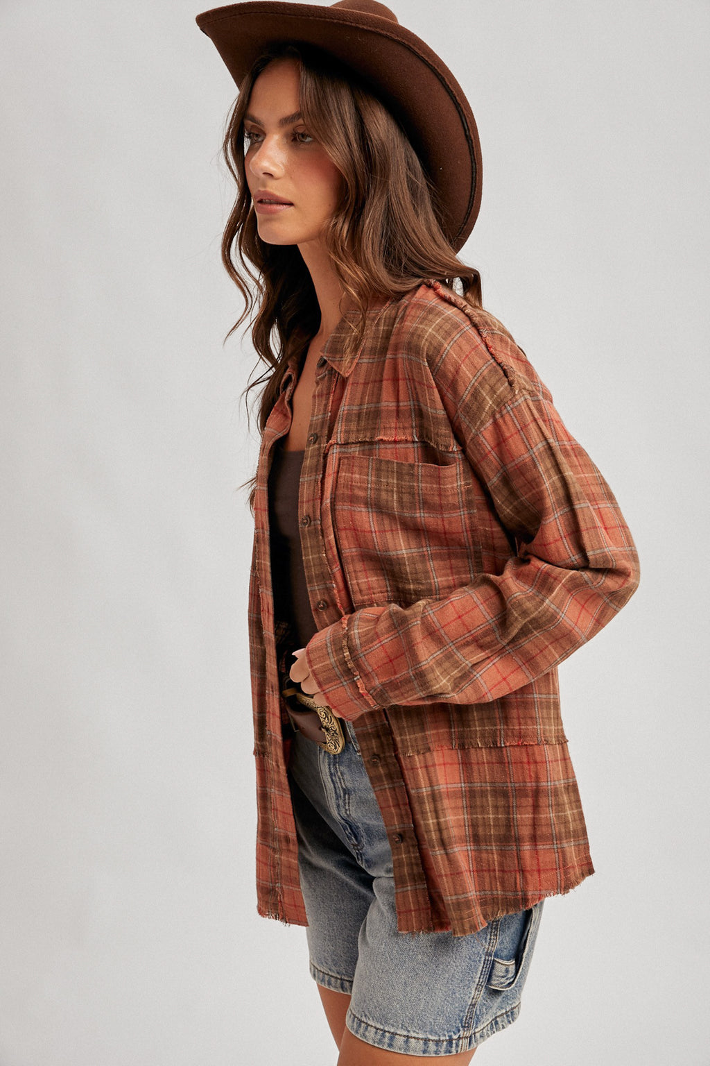 Montana Plaid Shirt in Rust