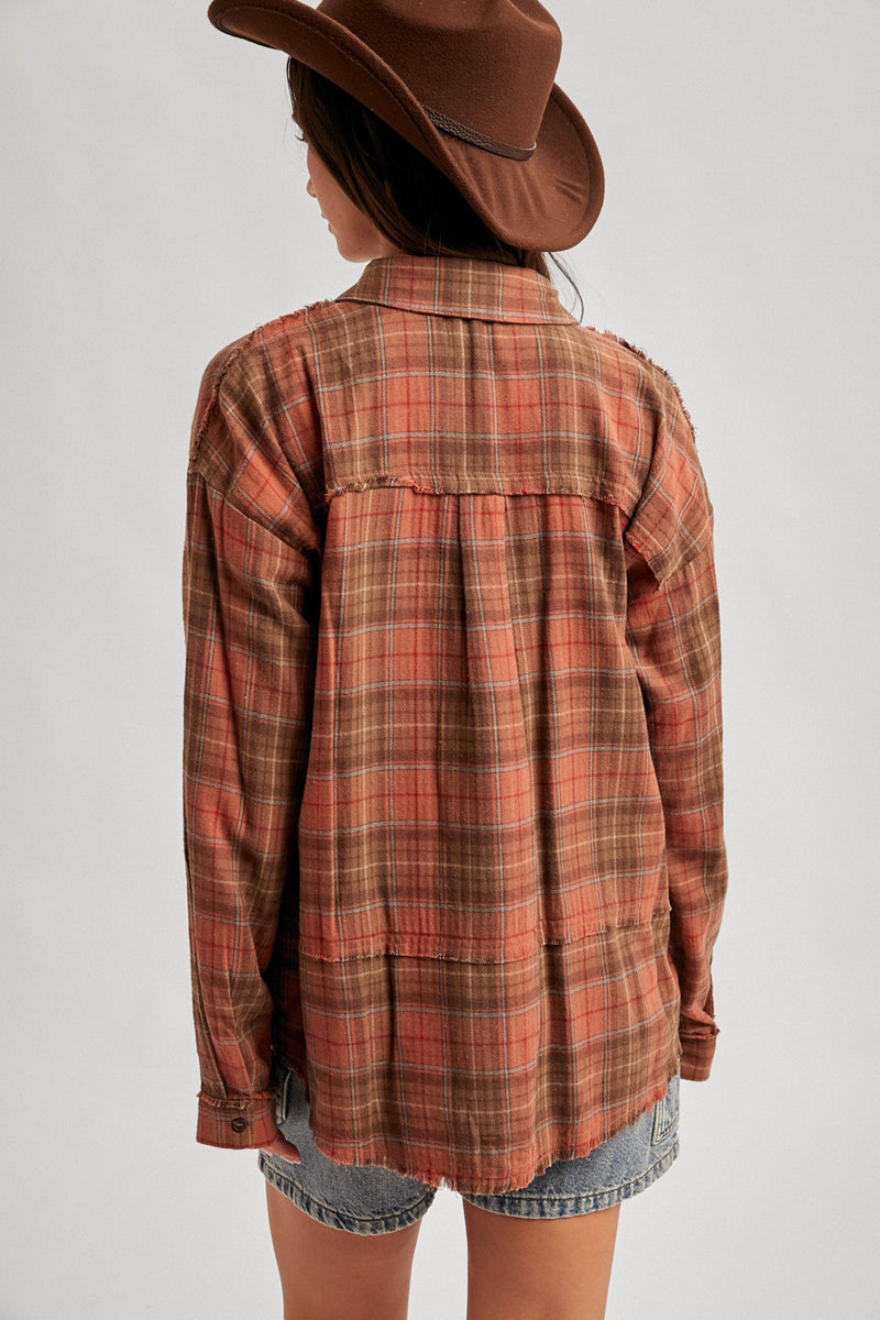 Montana Plaid Shirt in Rust