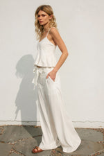 Natasha Pant in White