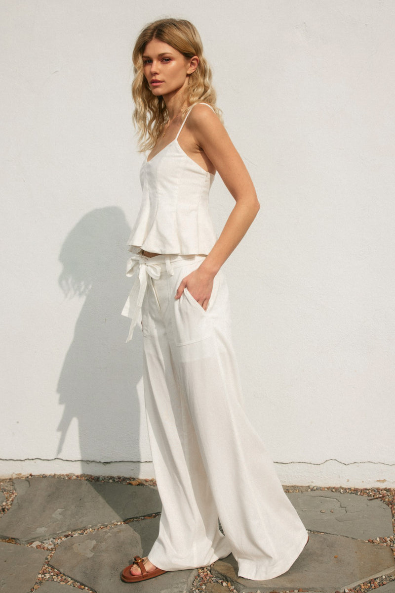 Natasha Pant in White