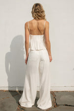 Natasha Pant in White
