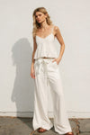 Natasha Pant in White