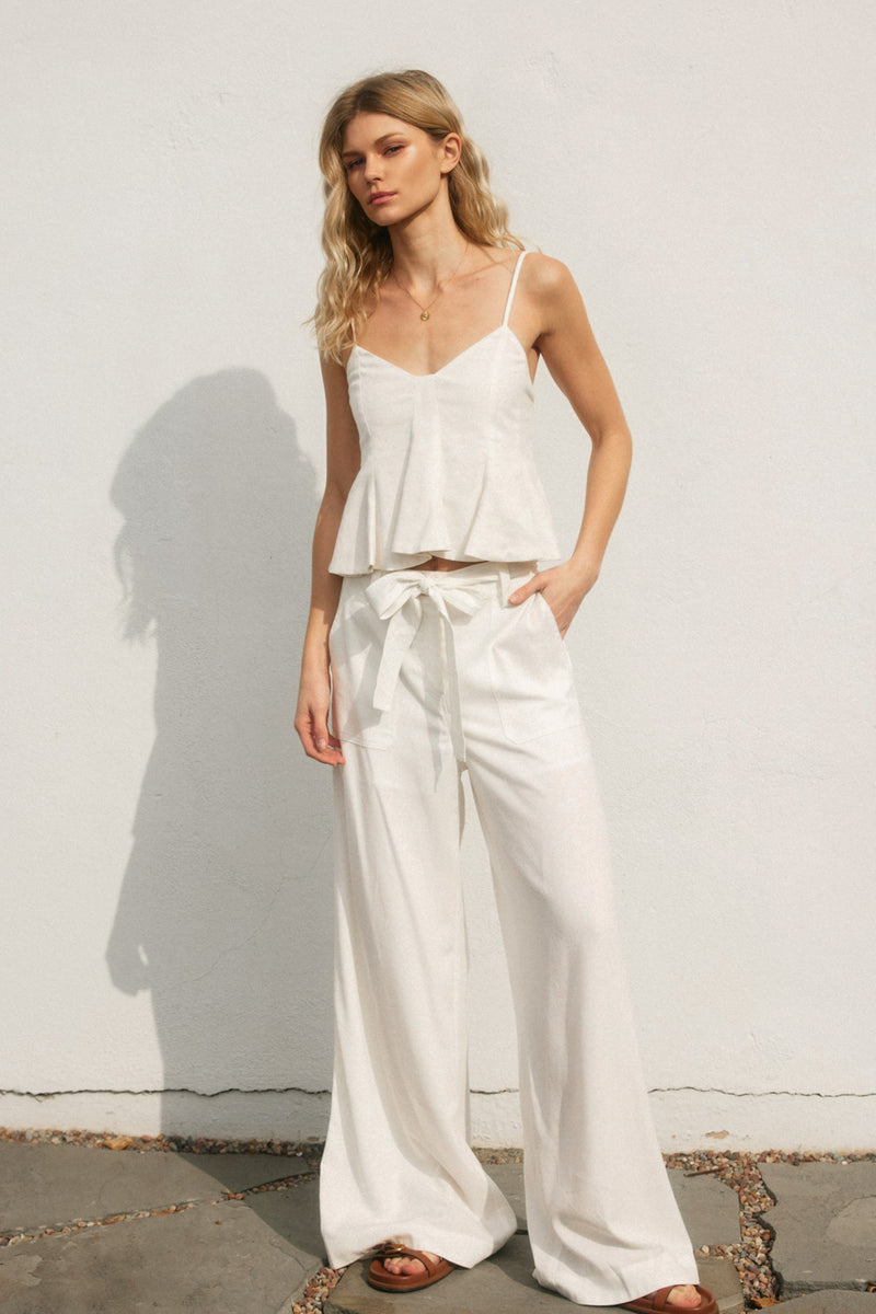 Natasha Pant in White