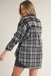 Noelle Flannel Shirt in Black