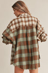 Noelle Flannel Shirt in Brown