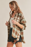 Noelle Flannel Shirt in Brown