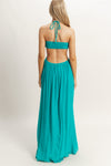 Nyra Maxi Dress in Turquoise