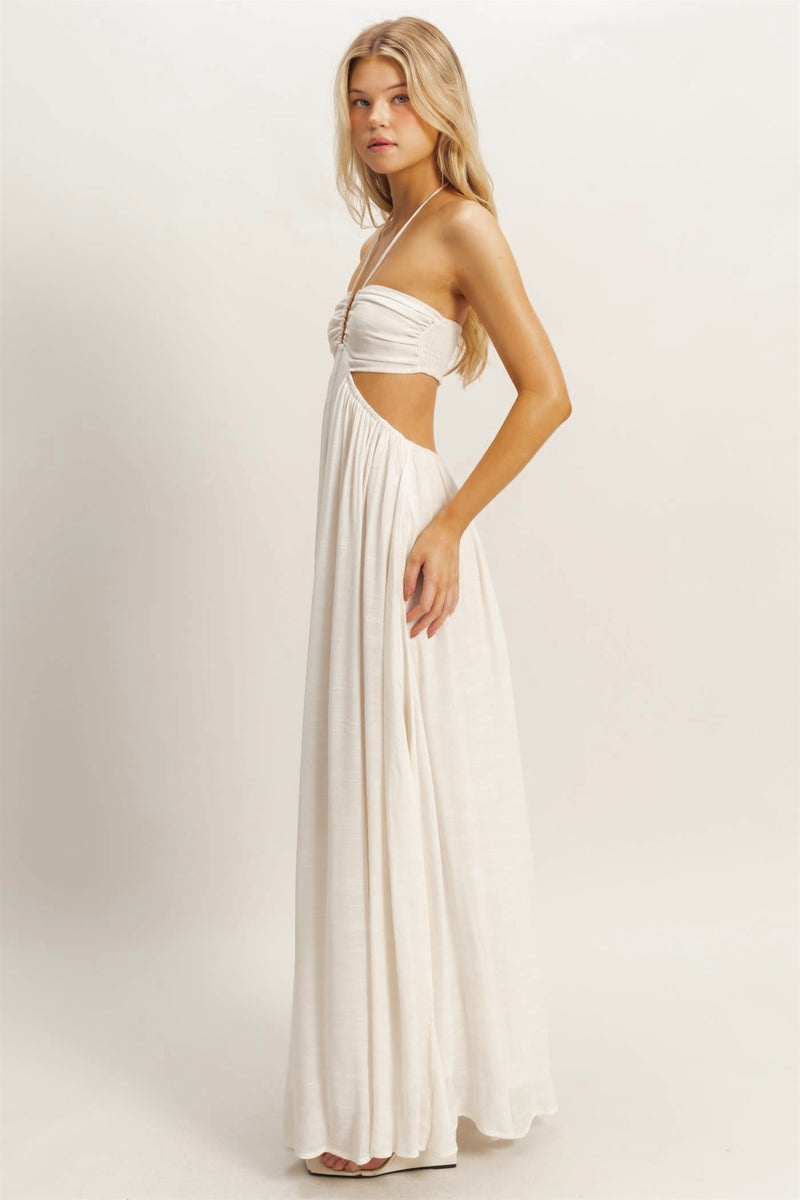 Nyra Maxi Dress in Vanilla