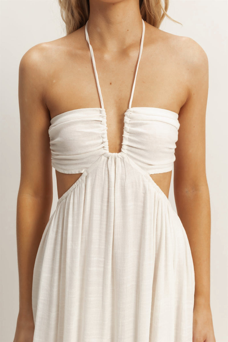 Nyra Maxi Dress in Vanilla