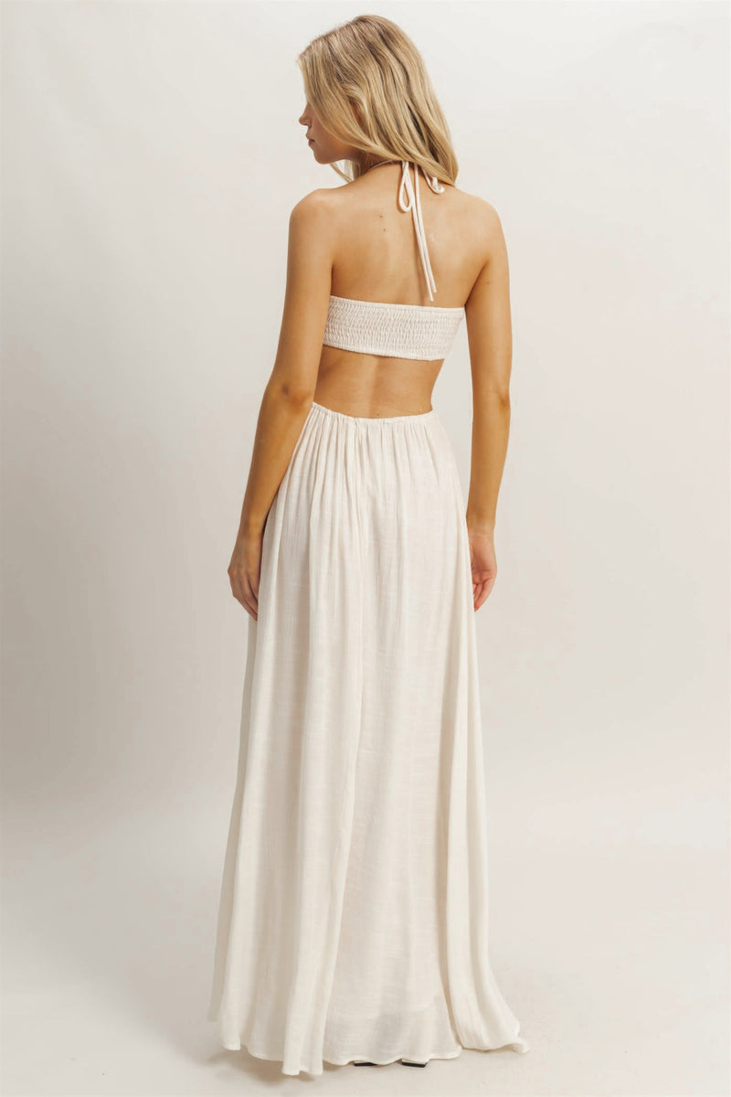 Nyra Maxi Dress in Vanilla