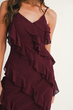 One to Remember Dress in Burgundy