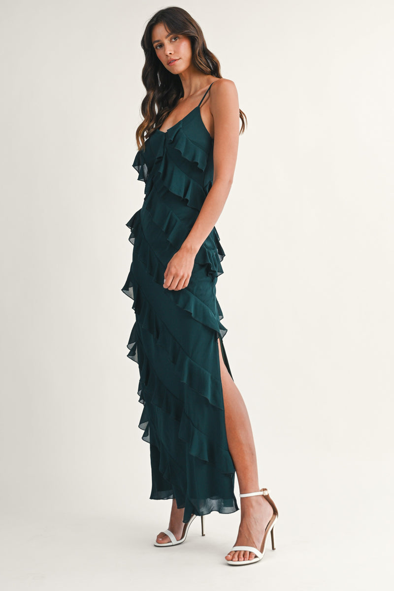 One to Remember Dress in Dark Green