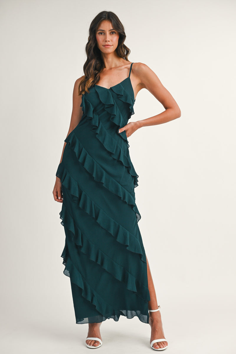 One to Remember Dress in Dark Green