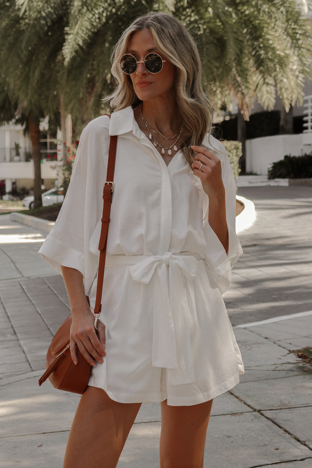 Owen Romper in White