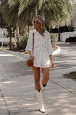 Owen Romper in White