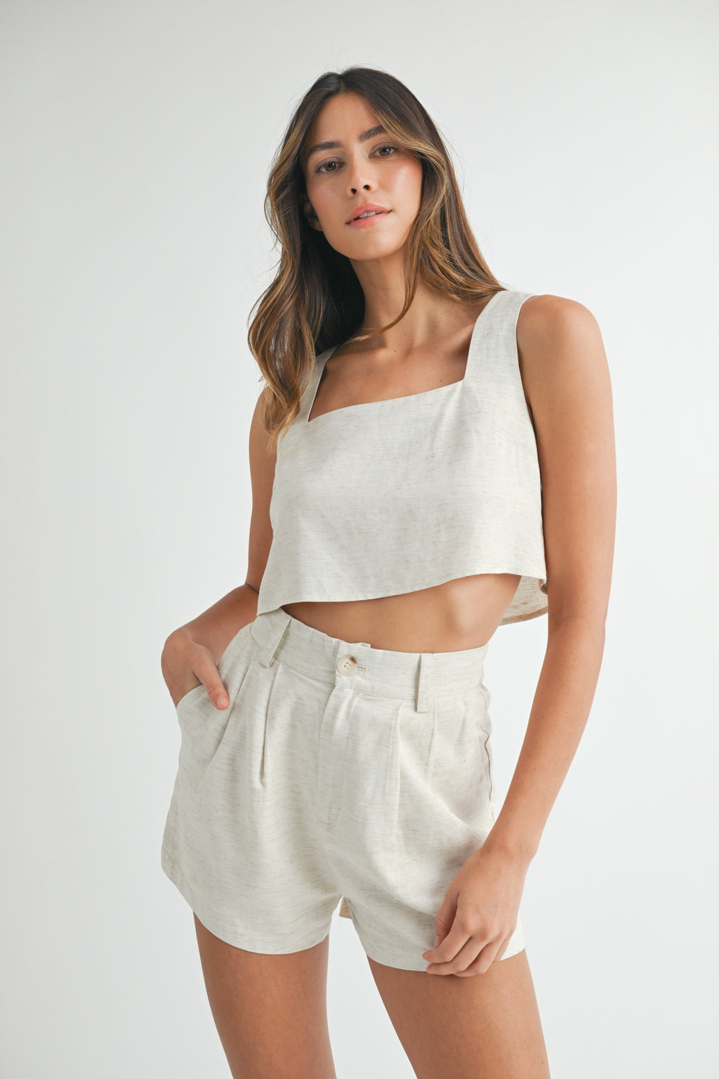 Peachtree Park Short in Linen