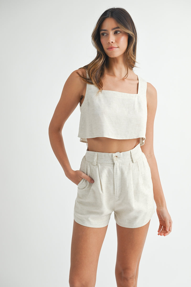 Peachtree Park Short in Linen