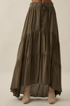 Piper Maxi Skirt in Olive