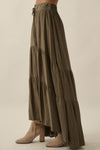 Piper Maxi Skirt in Olive