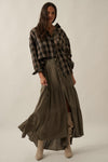 Piper Maxi Skirt in Olive