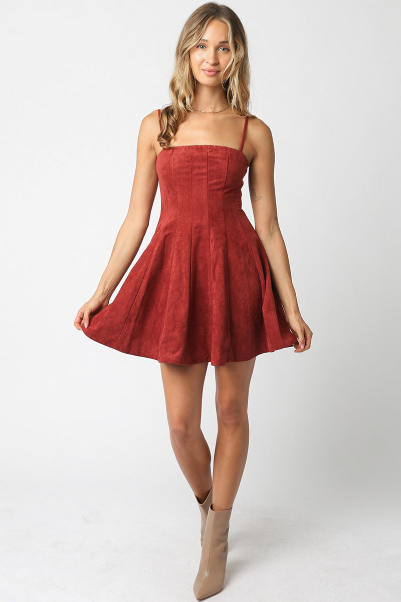 Rebecca Dress in Rust