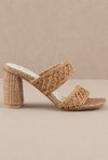 Santa Barbara Heel in Raffia