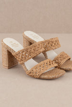 Santa Barbara Heel in Raffia