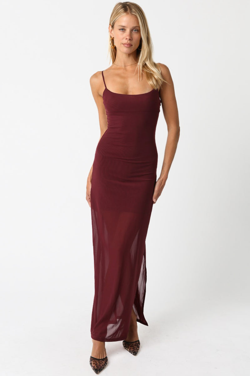 Tahlia Dress in Burgundy