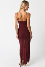 Tahlia Dress in Burgundy