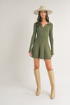Tara Dress in Olive