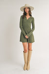 Tara Dress in Olive