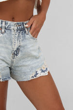 Throw Back Denim Short