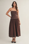 Trip to Paris Dress in Brown