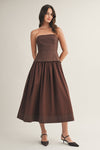 Trip to Paris Dress in Brown
