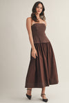 Trip to Paris Dress in Brown