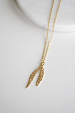 Twin Leaf Necklace