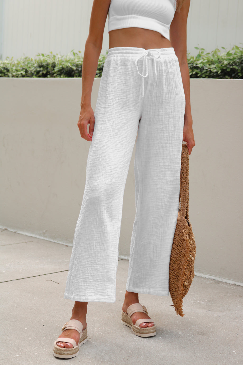 Weekend in Cabo Pant in White